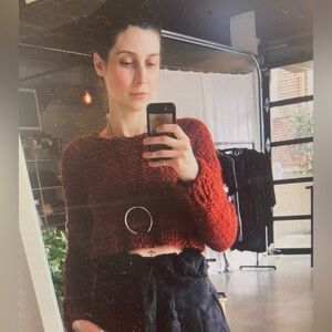 Morph Knitwear Handmade Cropped Wool Sweater